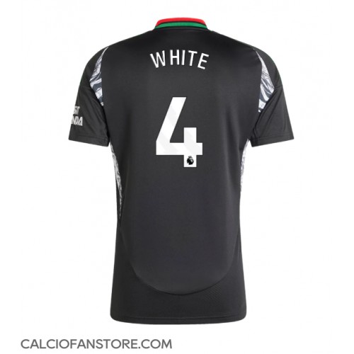 Maglia Calcio Arsenal Ben White #4 Seconda Divisa 2024-25 Manica Corta